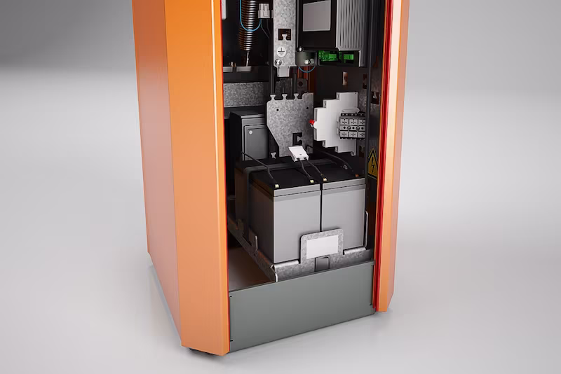 Voll integriertes Akkupaket mit Steuerelektronik für Magnetic Access-Schranken