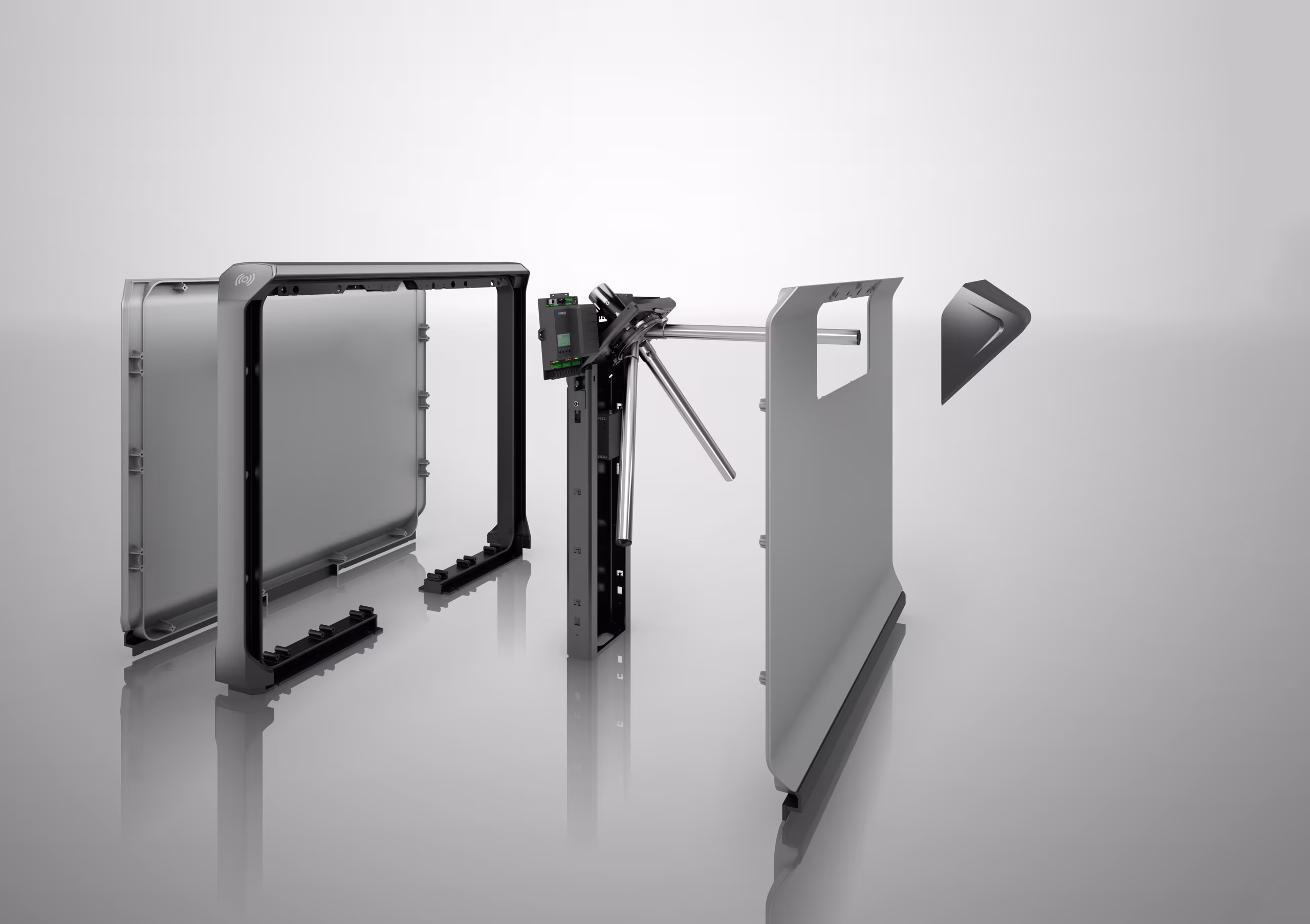 Explosionsgrafik einer Drehsperre Magnetic mTripod
