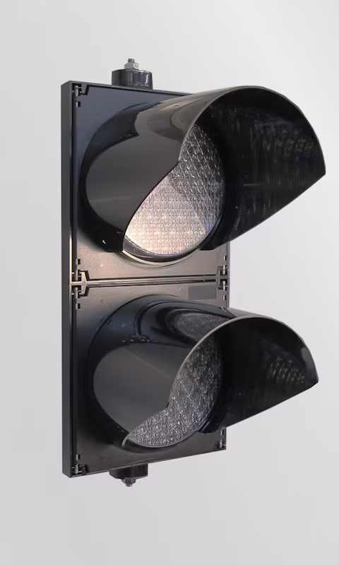 LED-Ampel für Schrankenanlagen mit 200mm Durchmesser der Streuscheiben