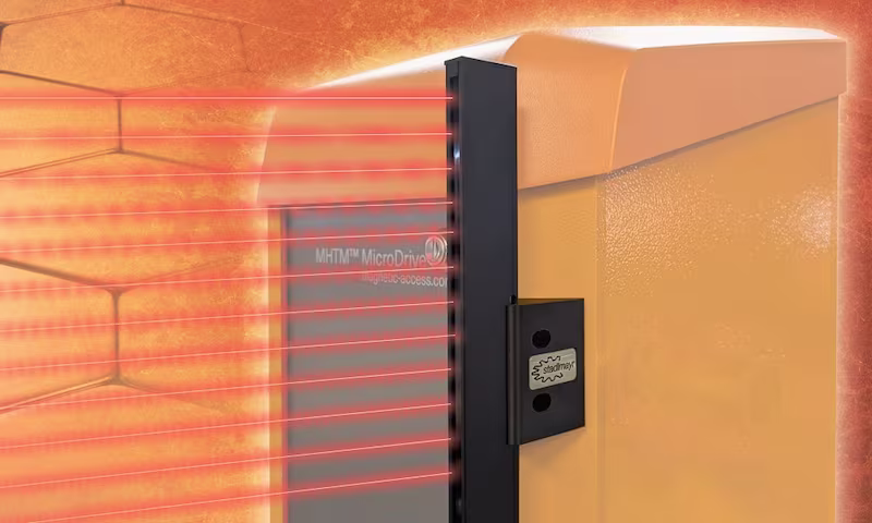 Grafik eines Lichtgitters für automatische Schranken