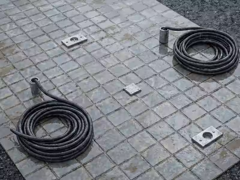 Grafik einer Fundamentherstellung für ein Personendrehkreuz Magnetic MPT