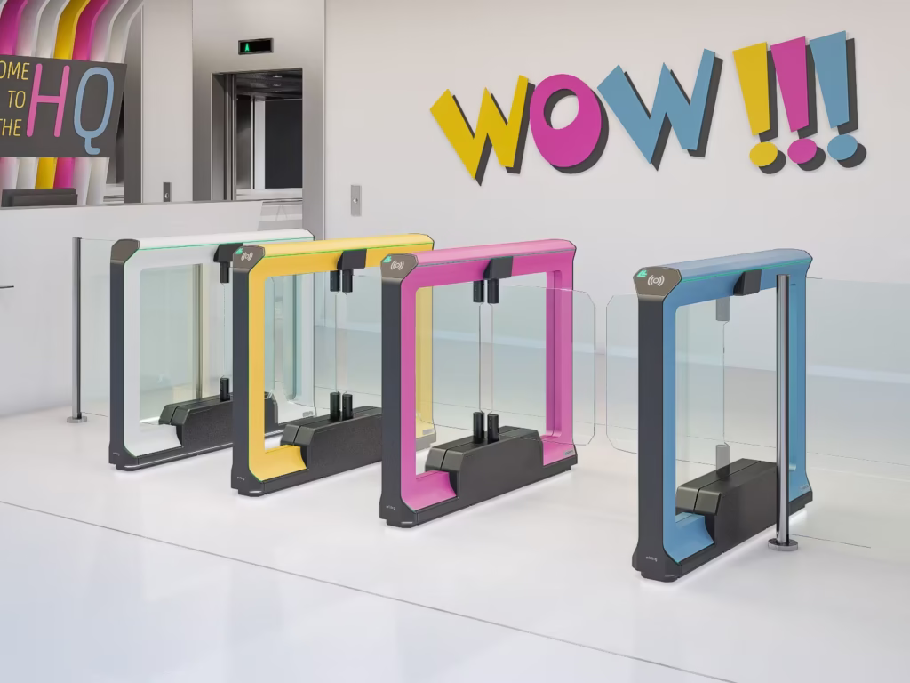 Vier Flügelsperren Magnetic mWing in verschiedenen Farben