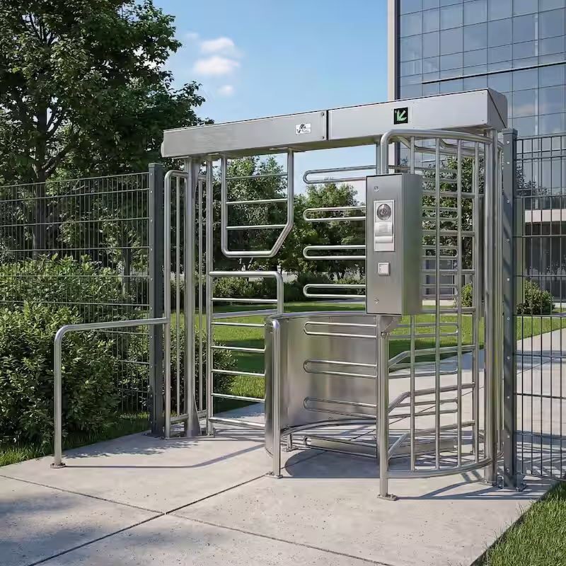 Personendrehkreuz Magnetic MPB mit Fahrradschleuse