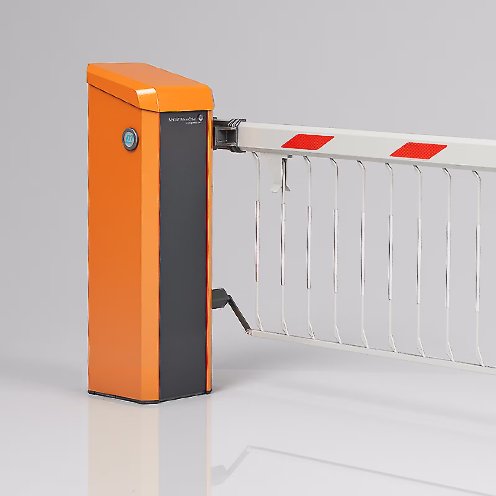Schranke Magnetic Access-Pro-H mit Gitterbehang in einem Studio